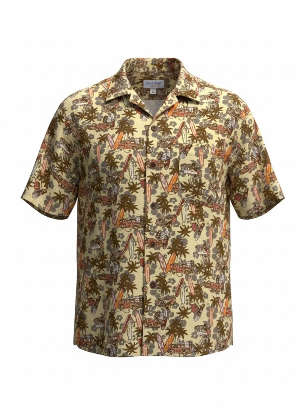 Ocean and Coast Men’s Size M Woody Hawaiian Button Down Short Sleeve Shirt